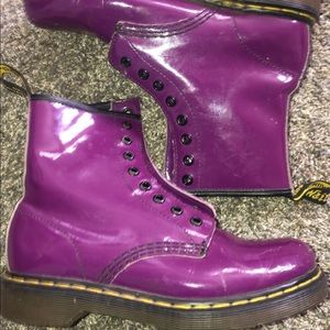 Purple doc martens size 6